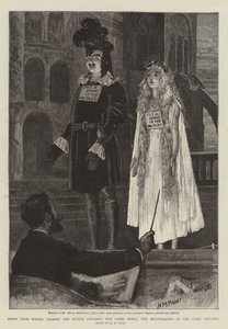 来自Messers Gilbert和Alfred Cellier的新漫画歌剧，抒情剧院的Mountebanks的场景